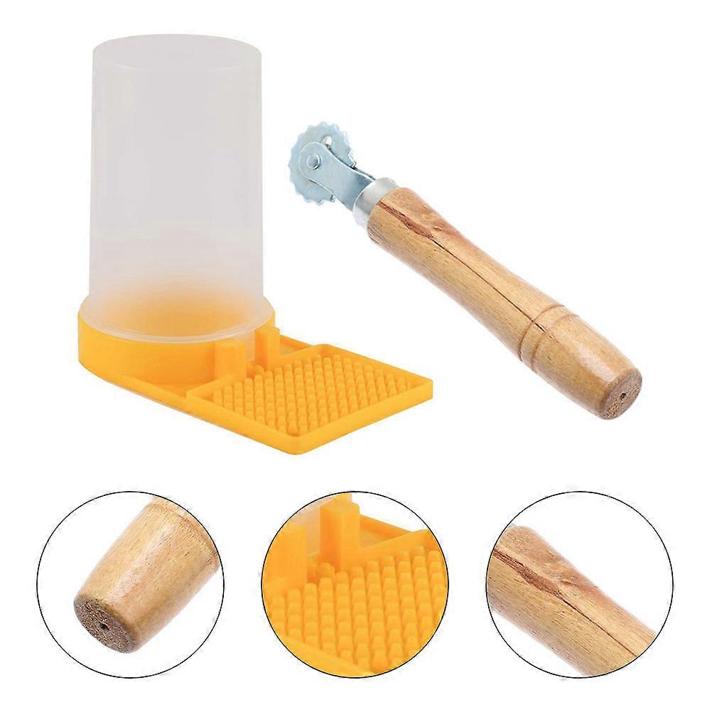 Bee Food Feeder 2Pack Drinking Water Box For Bees 14.5x2.5x2.5cm Smooth Bottle Mouth Design Water Feeding