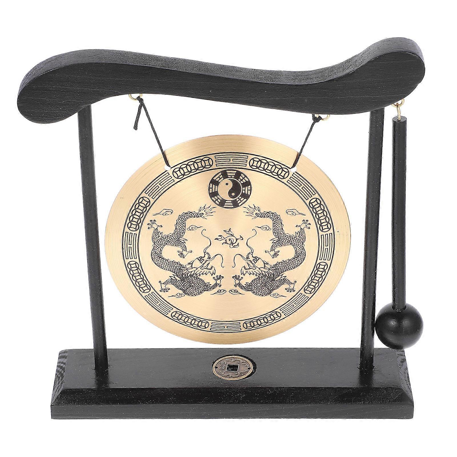 Table Gong Fengshui Desktop Ornament for Home Office – Unique Chinese Decor for Housewarming