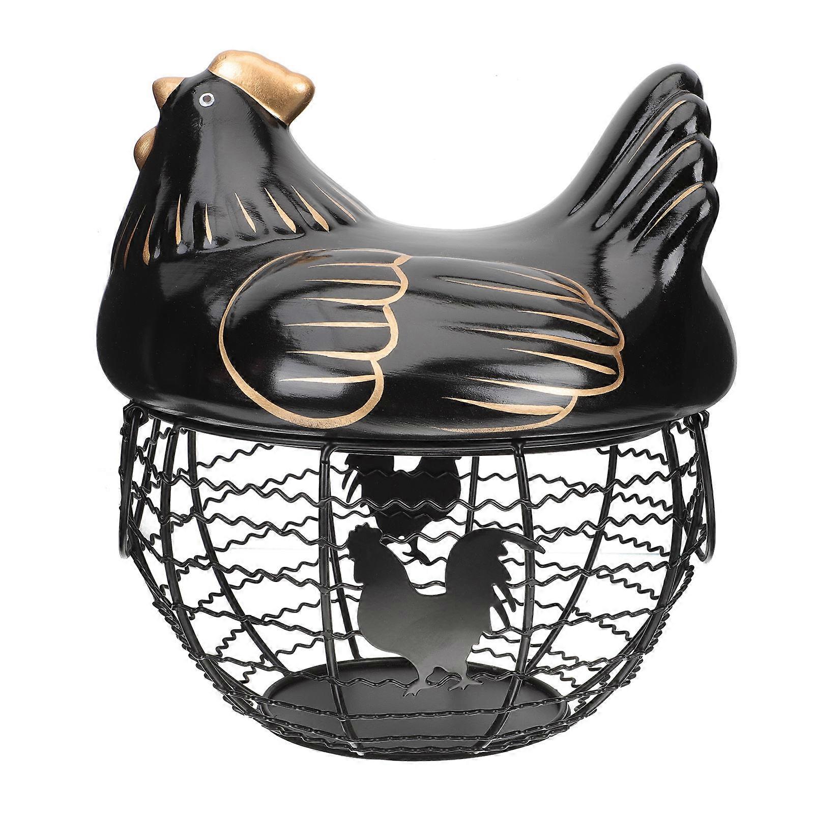 Creative Hen Shape Egg Holder Kitchen Tool For Family Gathering 23x22.5cm 1Set