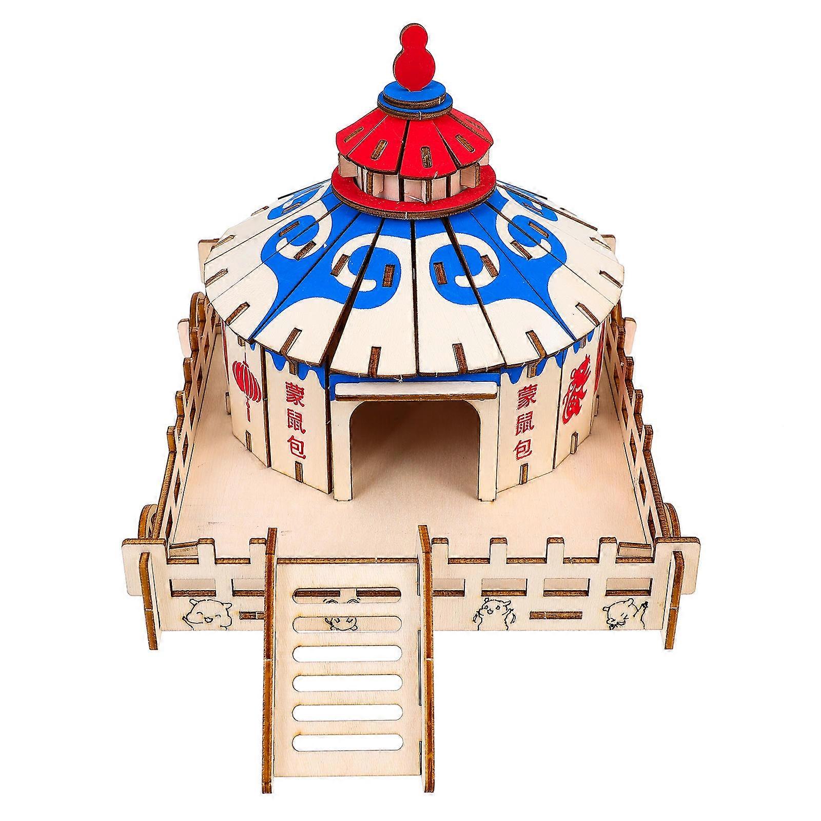 Cozy Synthetic Pet House for Decor Provides Warm Sheltered Environment for Small Pets 6.5 x 4.3 Inches