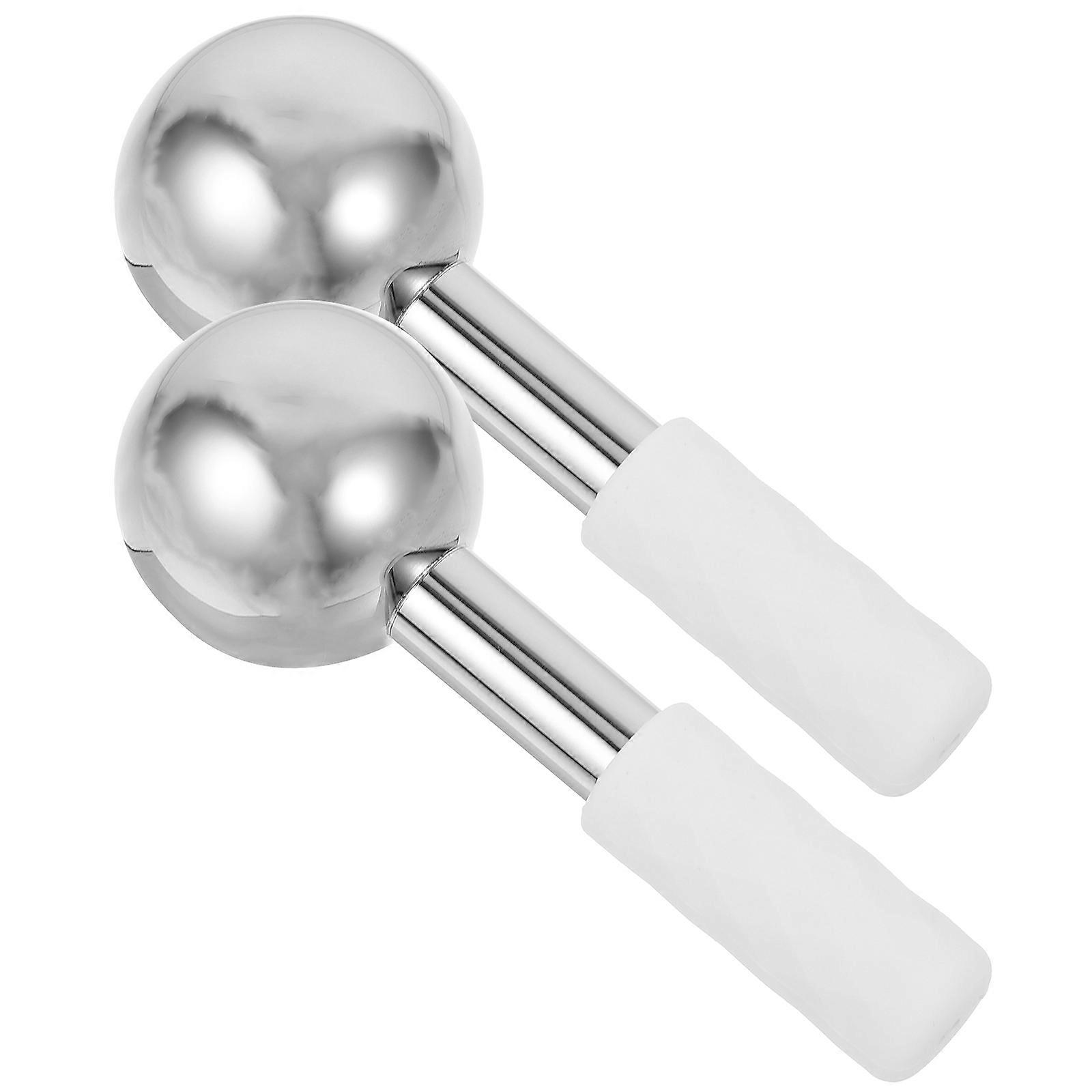 Metal Facial Massage Tool 2Pcs Assorted Color Cold Compress Designed For Reducing Swelling