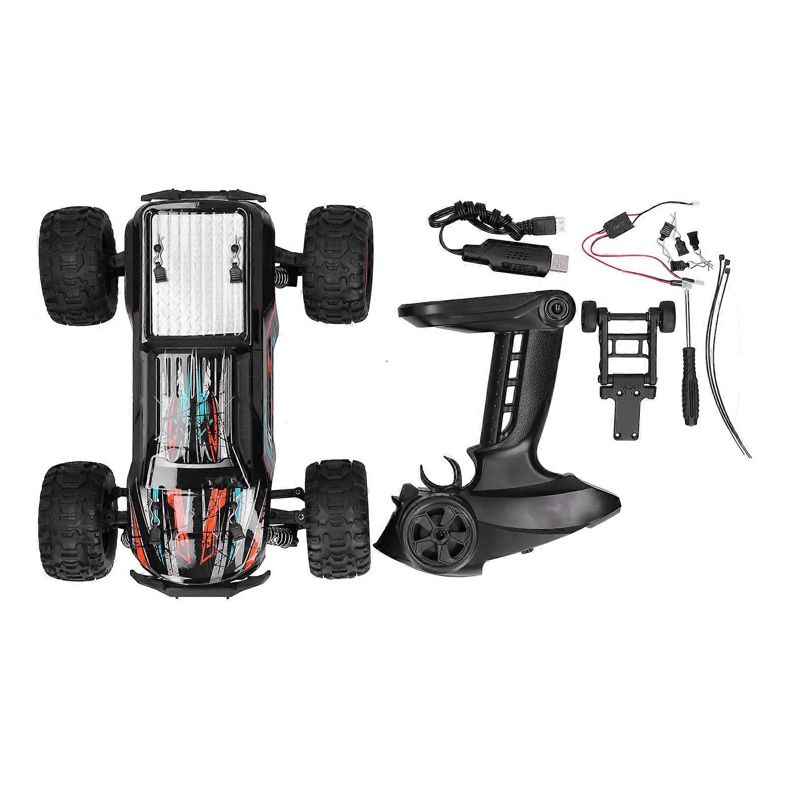 Black 1/16 Scale 4WD RC Crawler with Brushless Motor and Rechargeable Battery