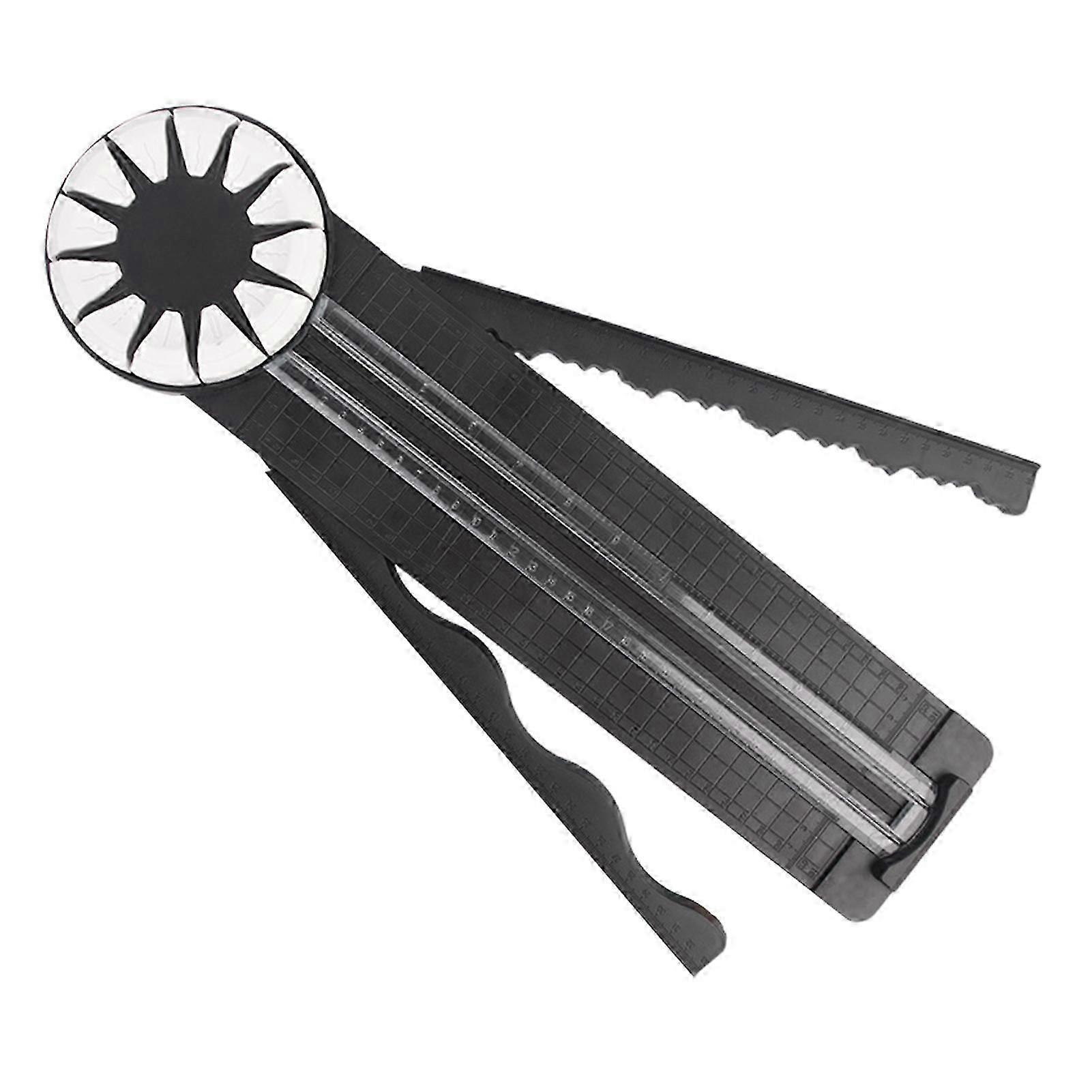 12 In 1 Paper Trimmer Sliding Multi-purpose Paper Cutter Rotarys Hand-cutting Paper Tool For Diy Scrapbook