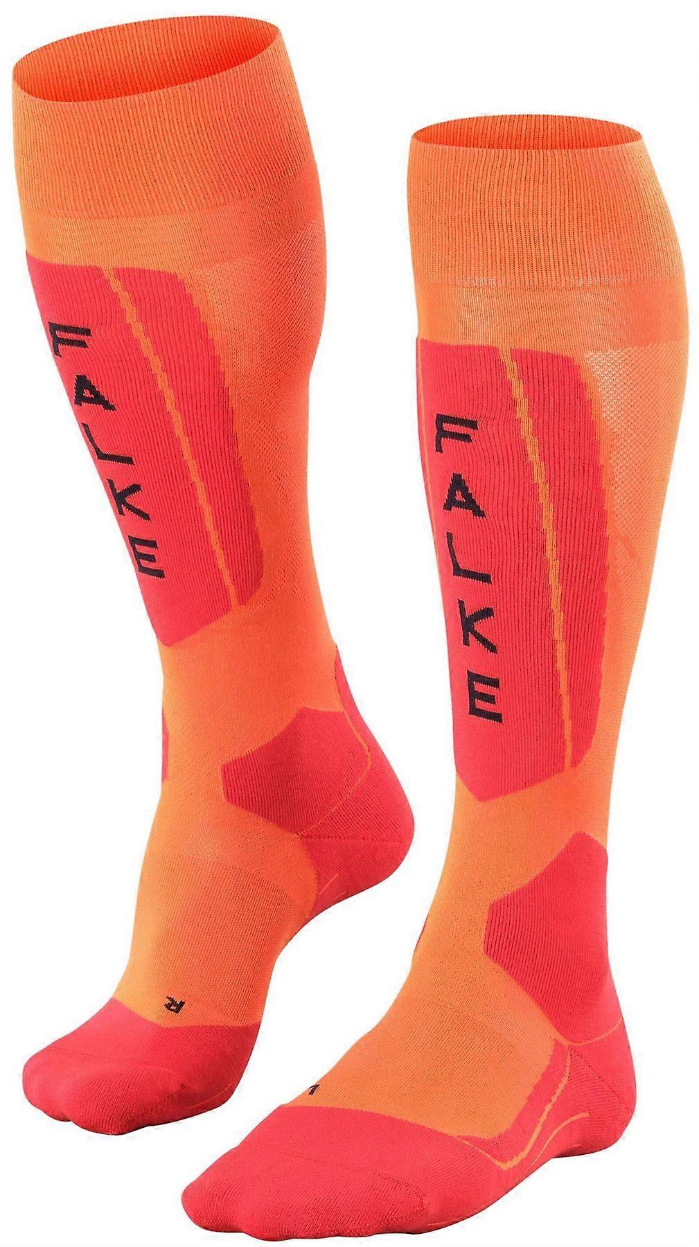 Falke SK5 Expert Skiing Knee High Socks - Flash Orange