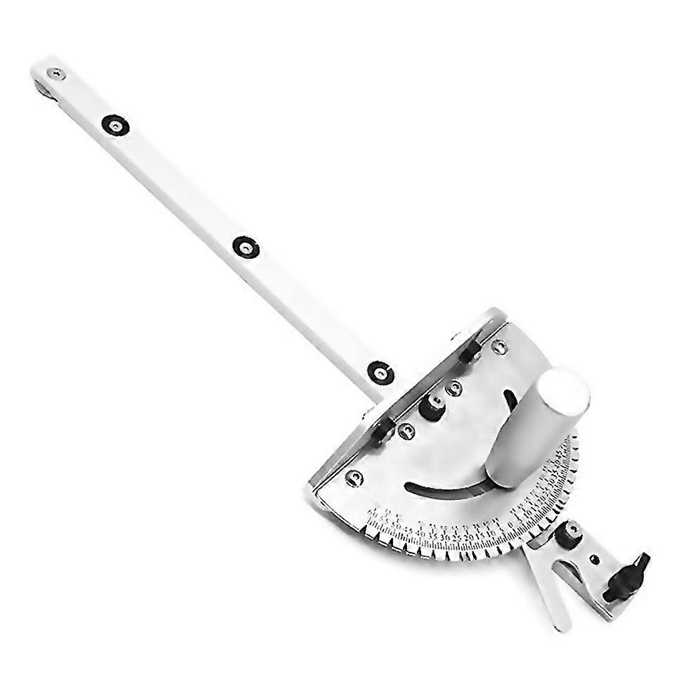 For precision miter gauge table saw miter gauge with 120 angled ends and a repetitive cut flip stop