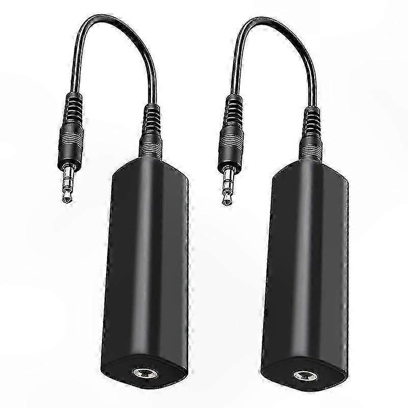 2-Pack Noise Isolator with 3.5mm Cables for Car and Home o Systems