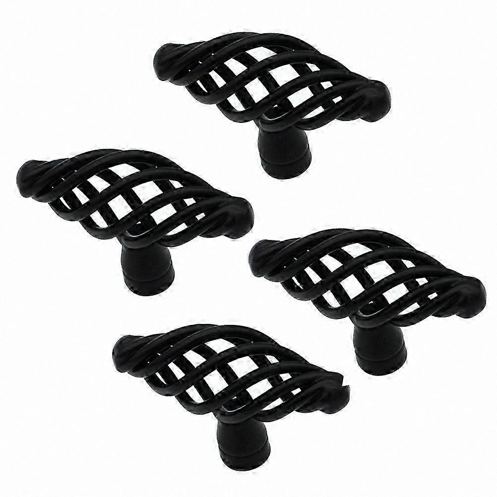 Bird Cage Design Drawer Pulls - 4 Pack Cabinet Knobs for Home Furniture Decoration