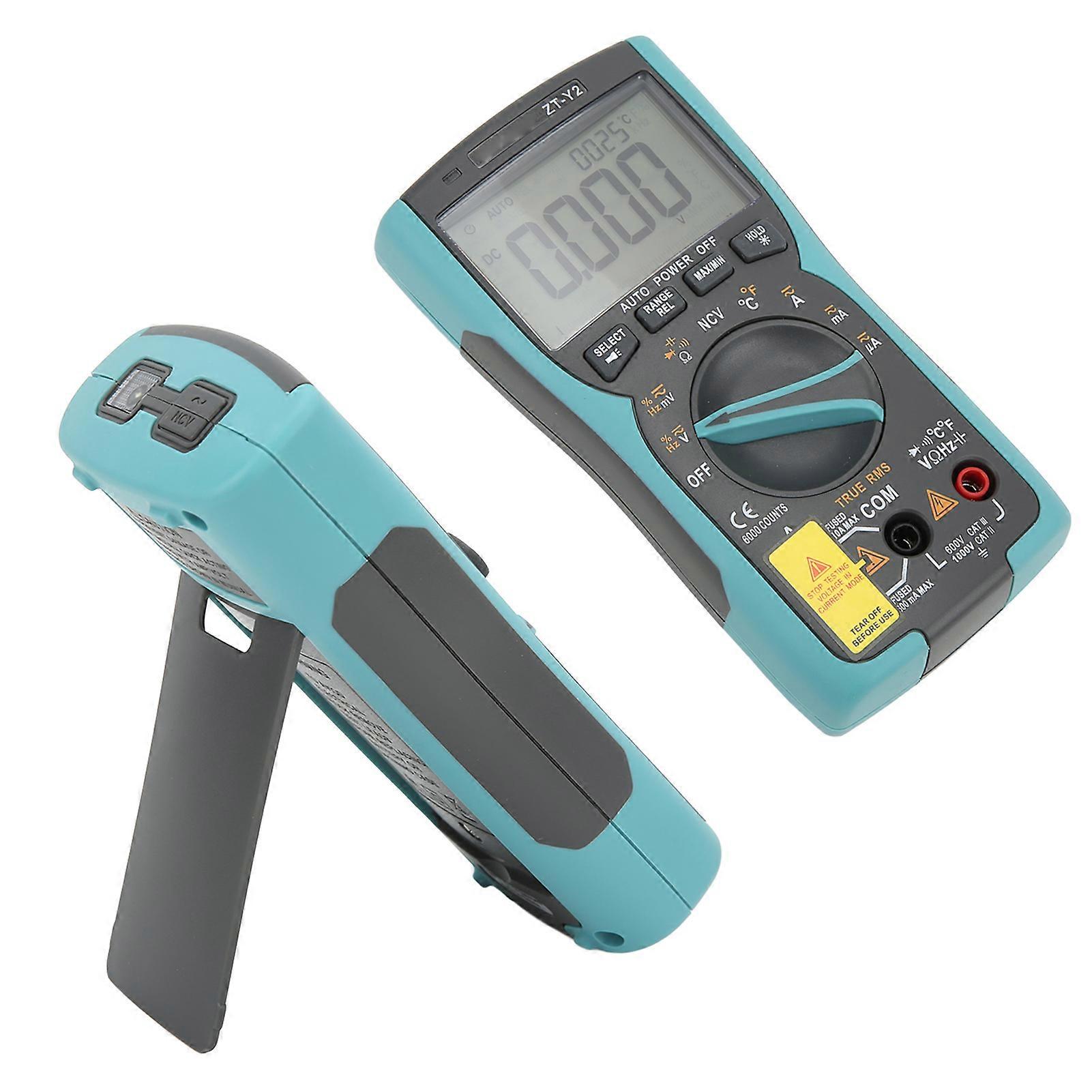 ZTY2 Digital Multimeter Auto Ranging Digital Multimeter Tester for Measuring Voltage Current Resistance Capacitance