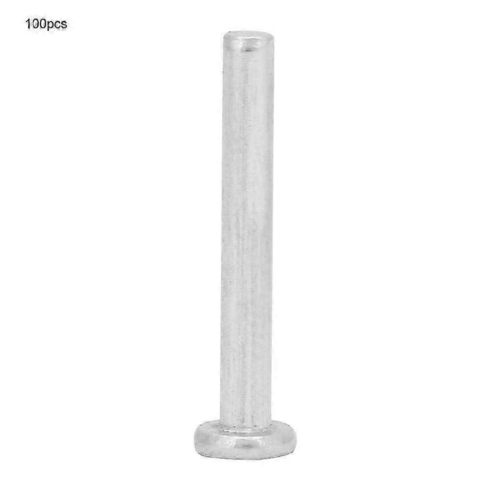 100pcs M2.5x18/20mm Flat Head Aluminum Rivets - Countersunk Solid Rivets for Precision Fastening and DIY Projects