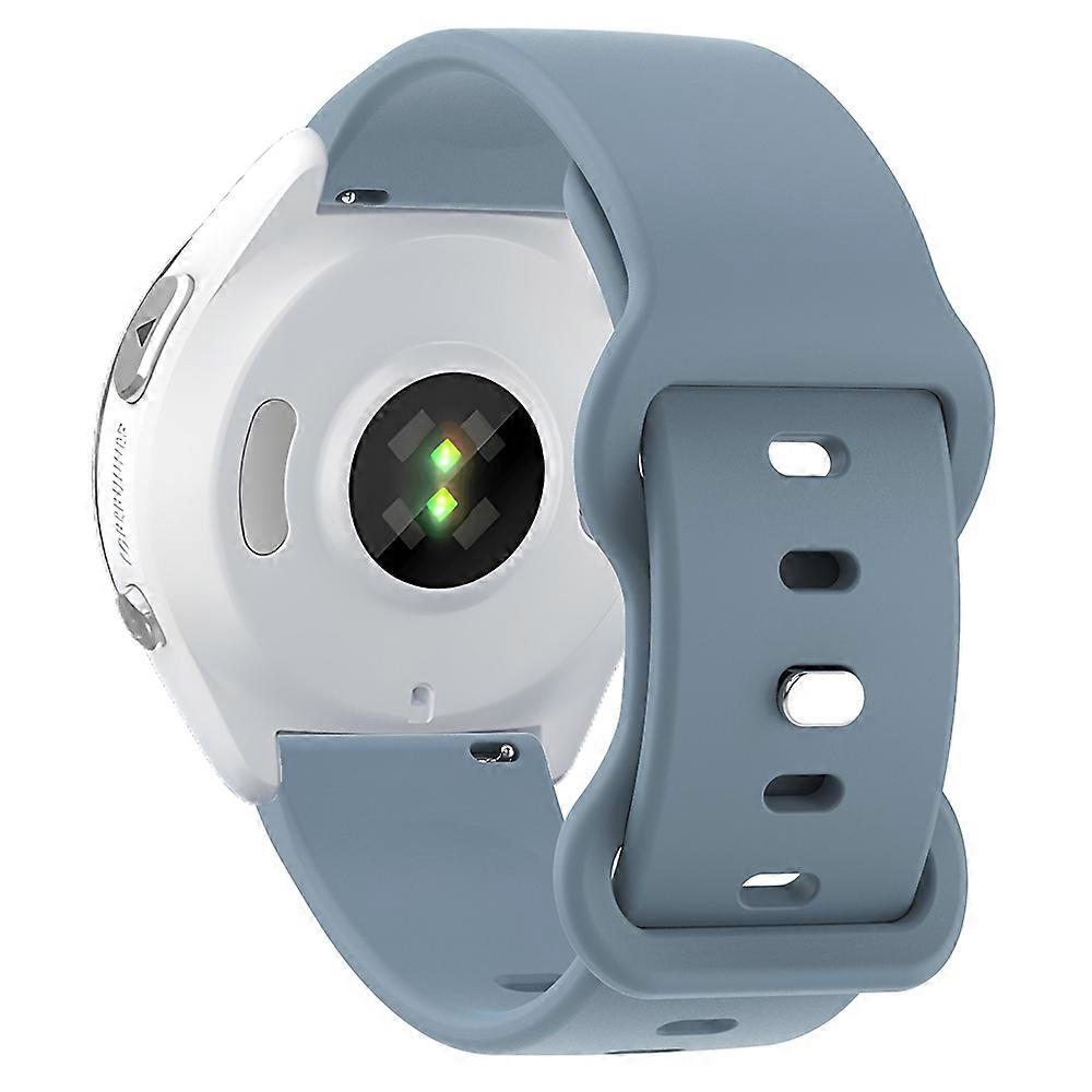 Universal 22mm Silicone Watch Strap Solid Color Butterfly Shape Buckle Replacement Band