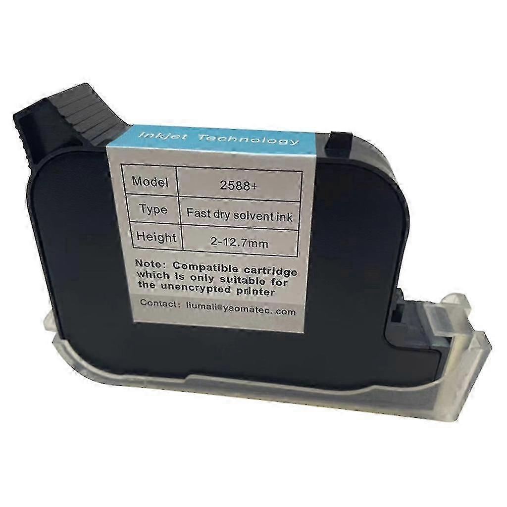 Quick dry ink cartridge for unencrypted printer - 12.7mm 2588+ handheld