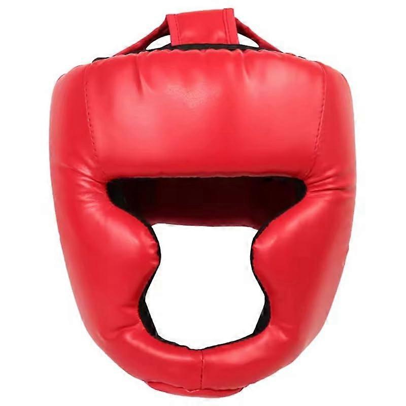 Boxing Headguard Full Face Boxing Headgear Adjustable Head Guard Karate Muay Thai Training Protection Boxing Headgear Headguard(As Shown B)