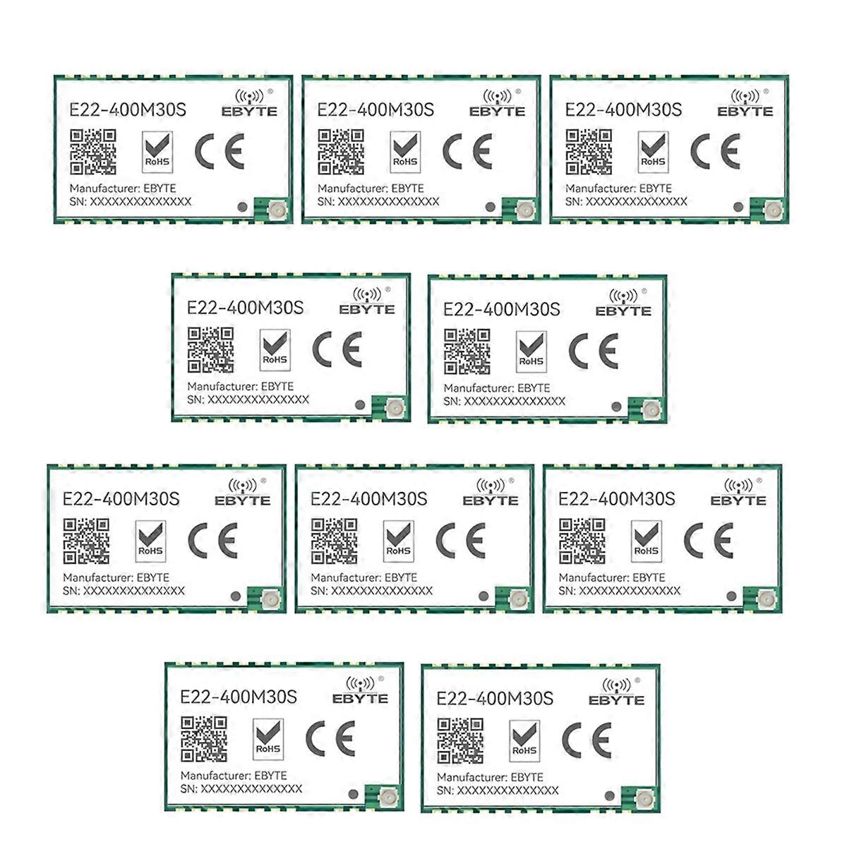 10 قطع SX1268 433 ميجا هرتز لوحة تطوير الوحدة 12 كم ، 32M عالية الدقة TCXO E22-400M30S ، SP
