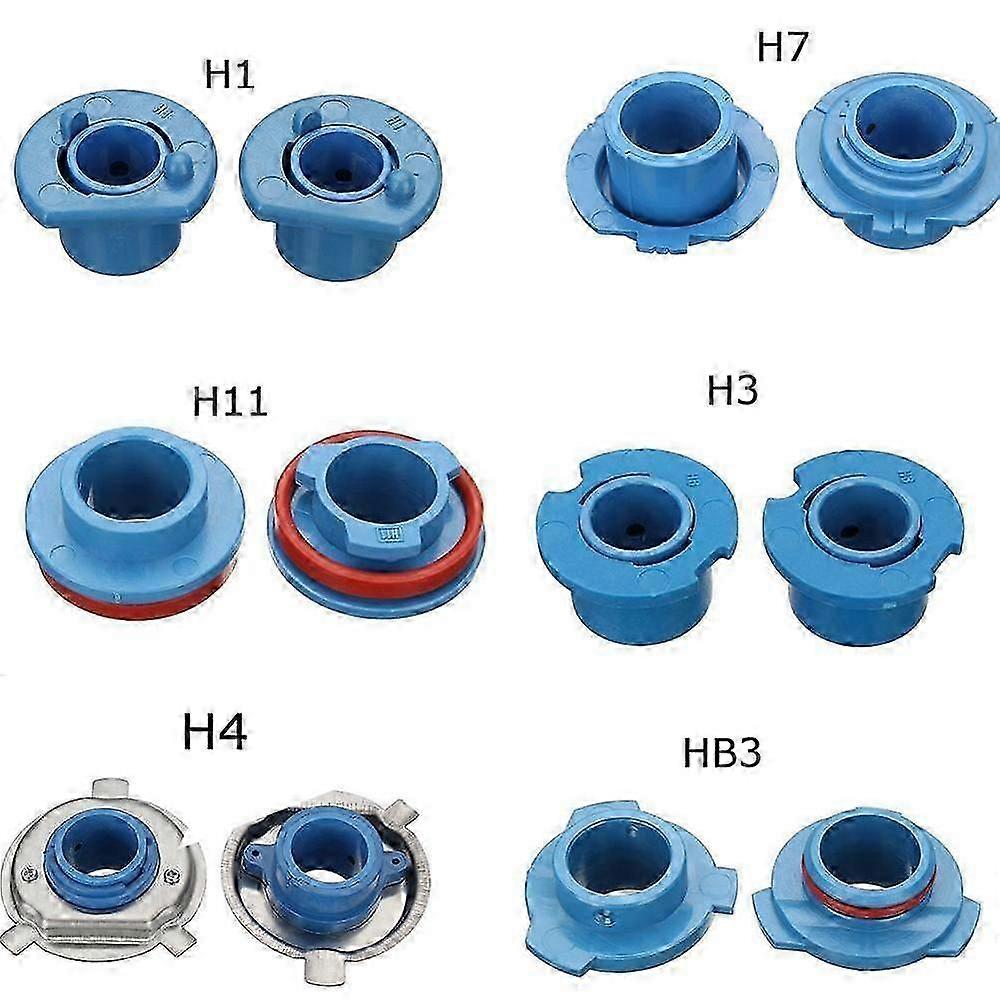 2pcs Car Led Headlight Bulb Base Adapter Socket Holder 880 / Hb4 / Hb3 / H11 / H7 / H4 / H3 / H1 For Car Halogen Headlamp Bulb