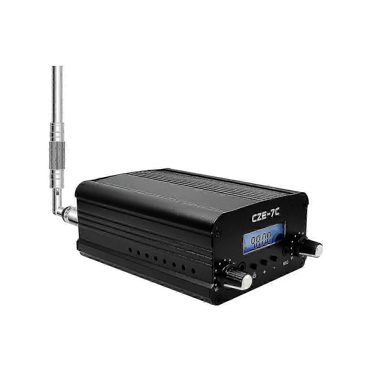 CZE-7C 7W FM Transmitter for Long Range Drive-in Events, School & Supermarket Talks, Light Shows & Stereo Conferences