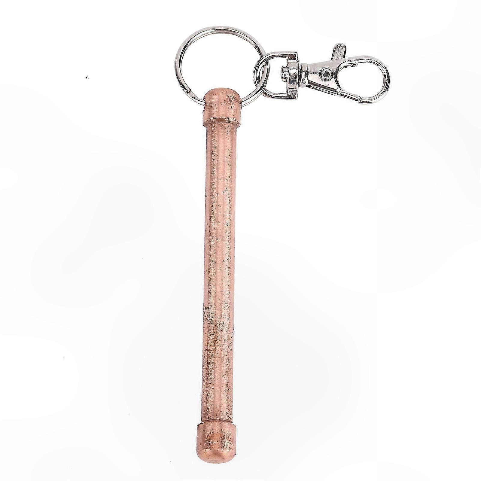 Copper Elevator Button Pusher Tool with Key Chain for Hand Cleaning and Protection Non-Contact Roller Solution