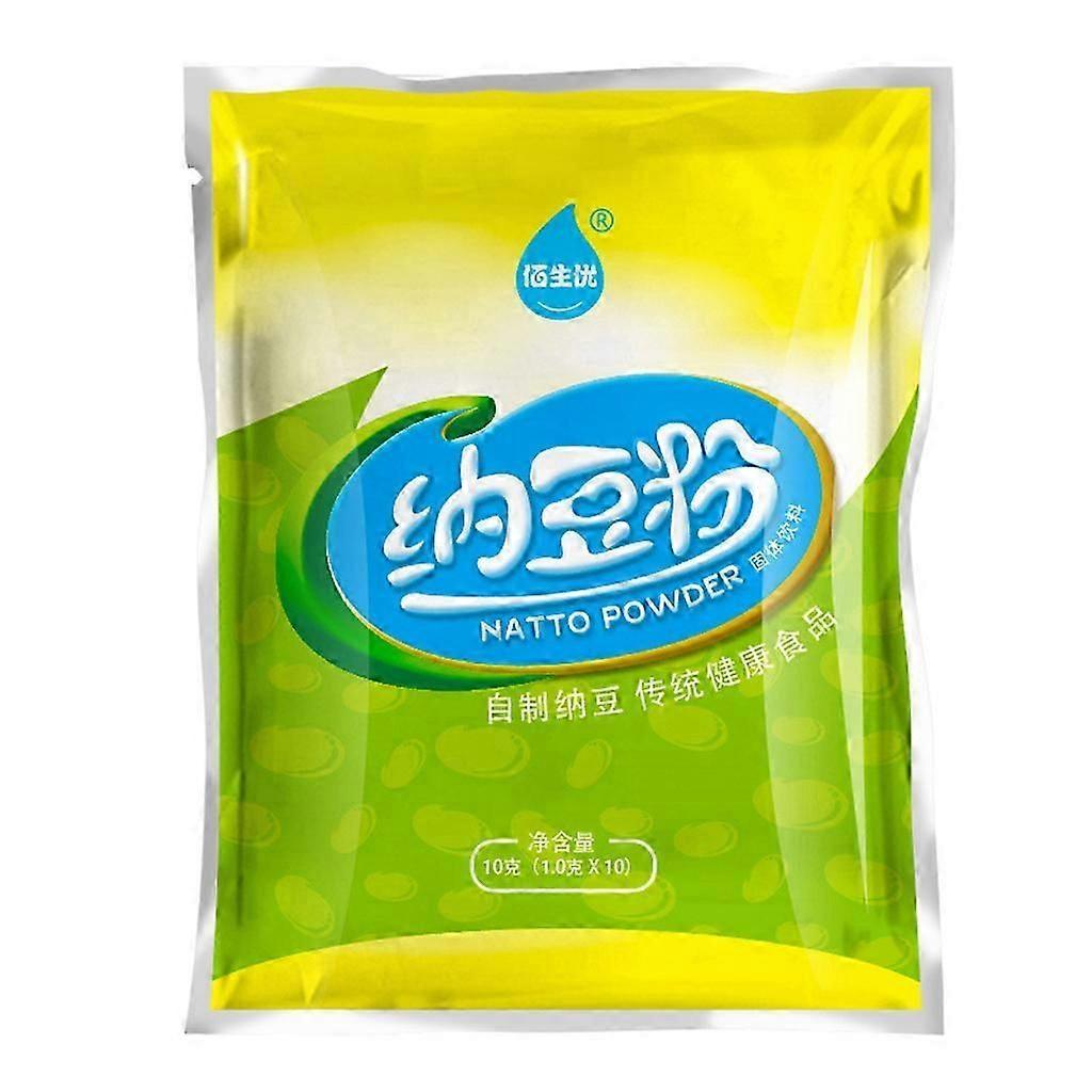 10g de poudre de natto Bacillus subtilis Agent nattokinase Fournitures alimentaires comestibles pour la fabrication de graines de soja fermentées collantes