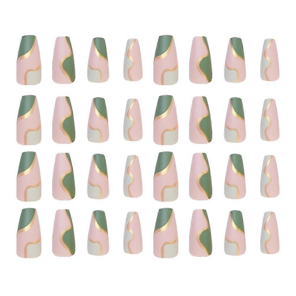 Easy Apply Nails Fake Nail Tips for Nails Dating Abs Material Assorted Color Nail Decoration 48Pcs