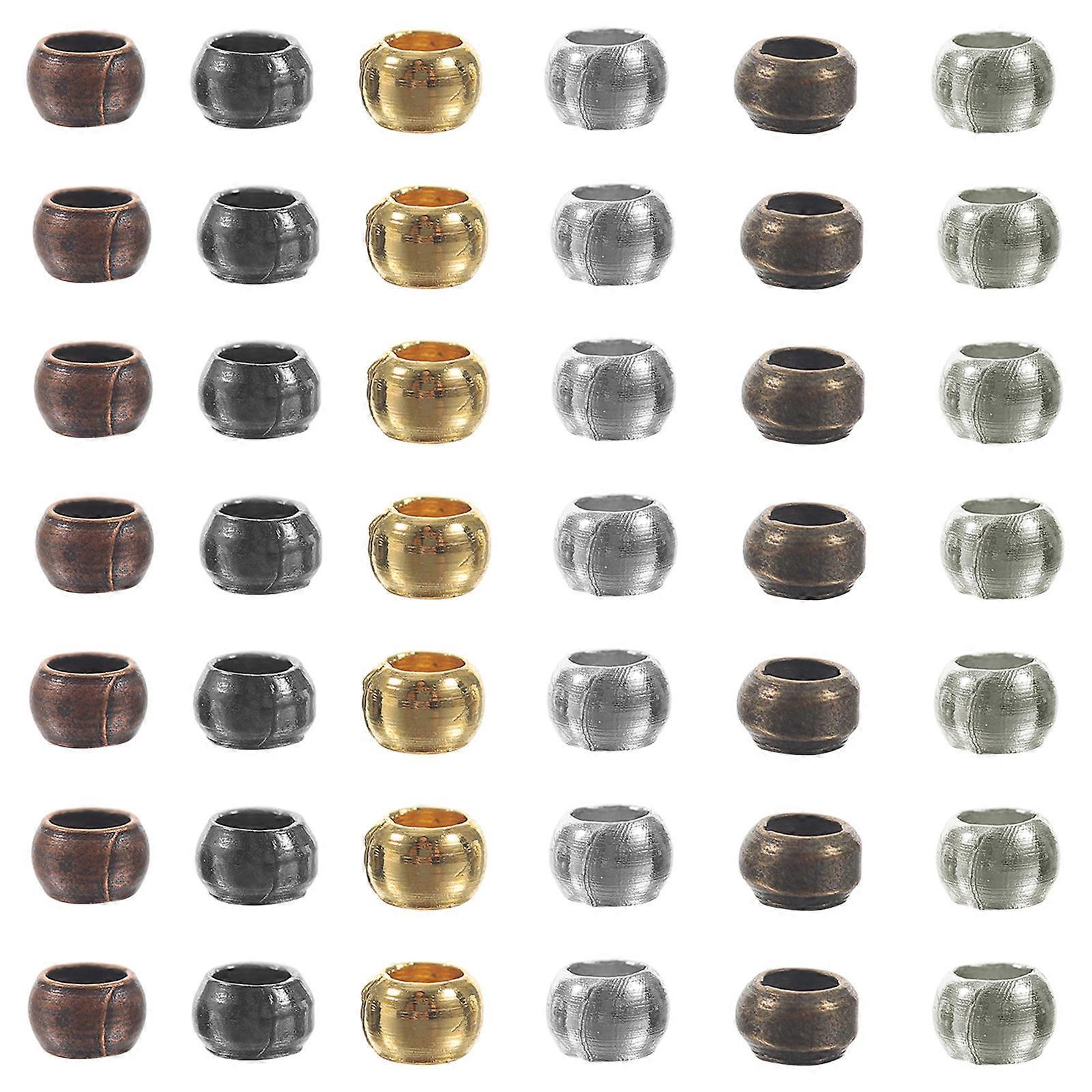 Copper Beads for DIY Crafts and Jewelry Making Assorted Color Large Hole 1 Box