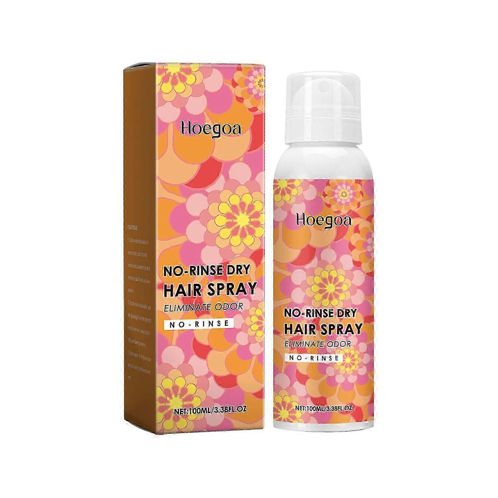 Hoegoa wash-free dry hair spray Light, fragrant, refreshing, non-sticky, fluffy, quick-drying, no-rinse spray
