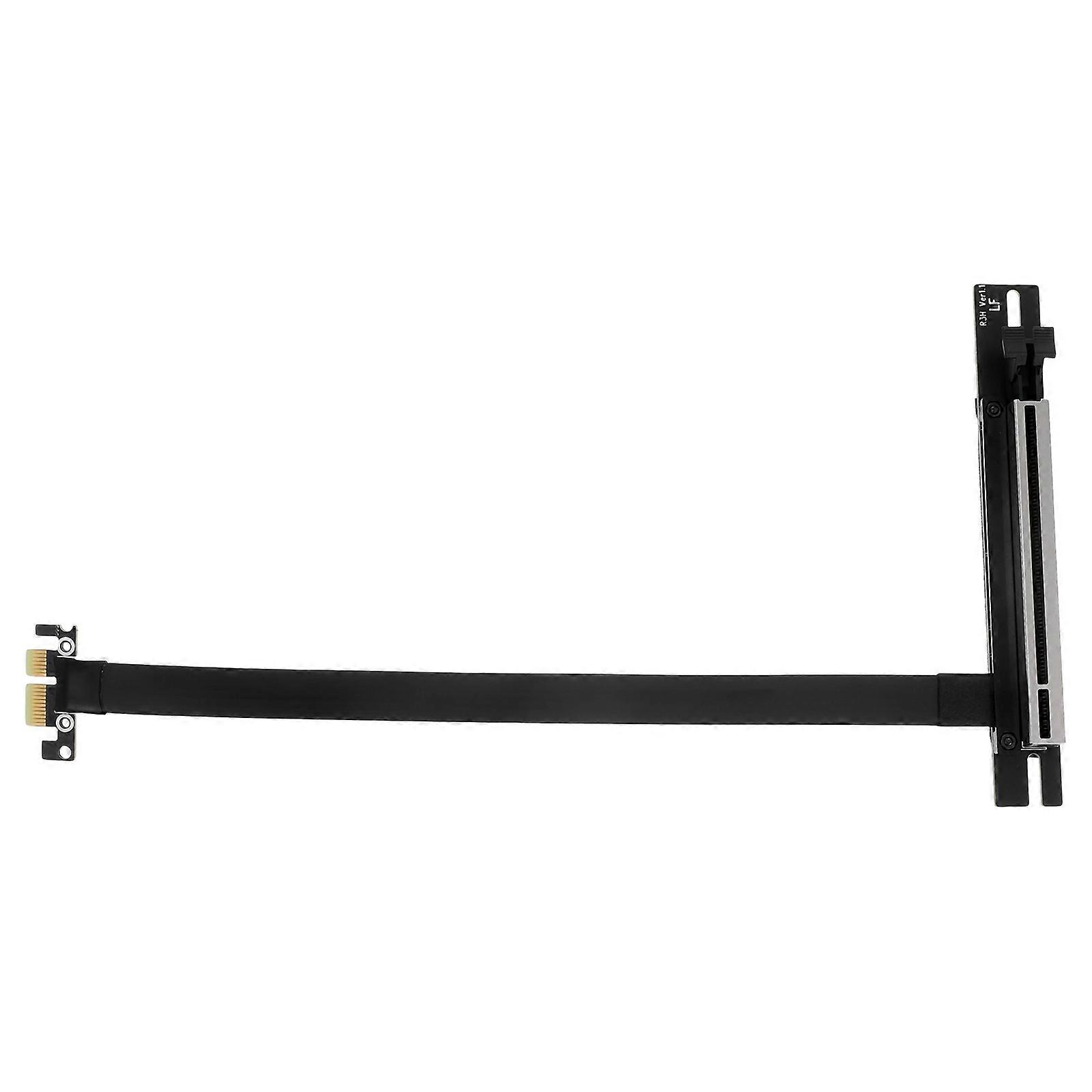 PCIE 1x to 16x Extender Cable with Copper Core for Computer Use Black 90 Degree 20cm