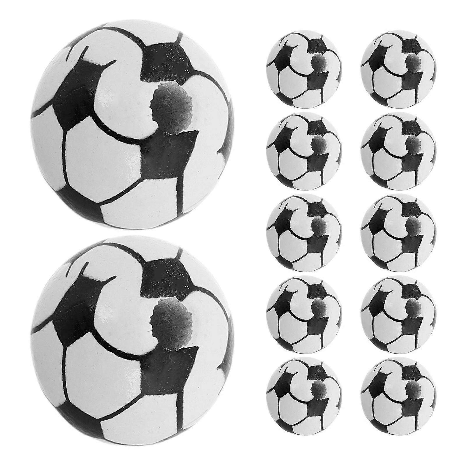 20PCS Soccer Shaped Wooden Beads for DIY Jewelry Making – Safe Crafting Supplies for Creative Projects, Charms, Bracelets, Keychains and Fine Motor