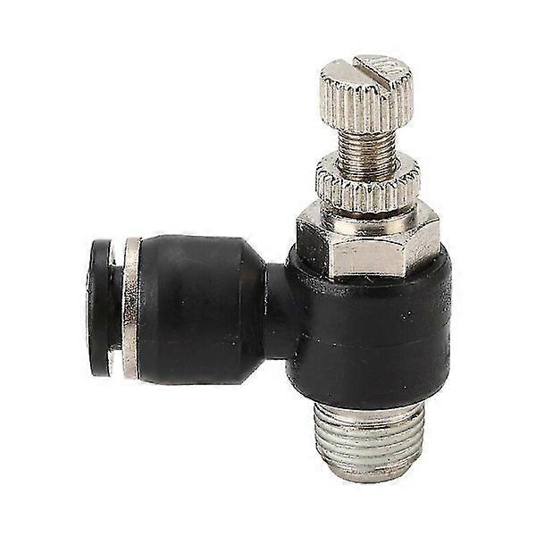 2pcs Pneumatic Fittings, Air Flow Control Regulator with Push to Connect and External Thread Valve (4mm, R1/8)