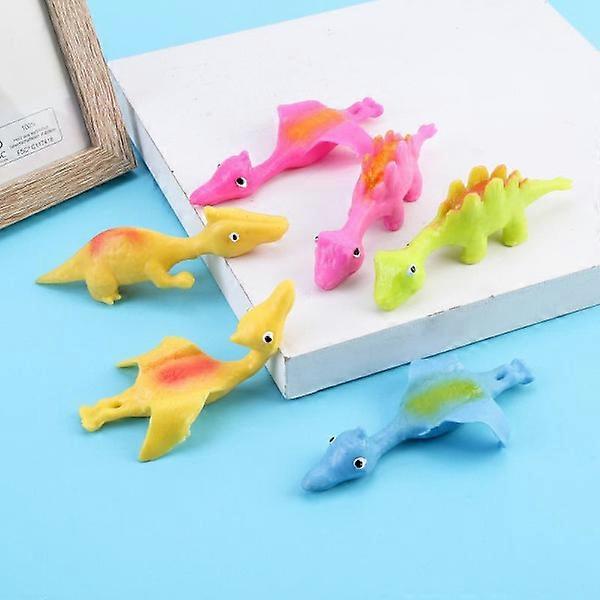 Extendable Flying Dinosaurs (Set of 4, Mixed Colors) - Great as Gifts