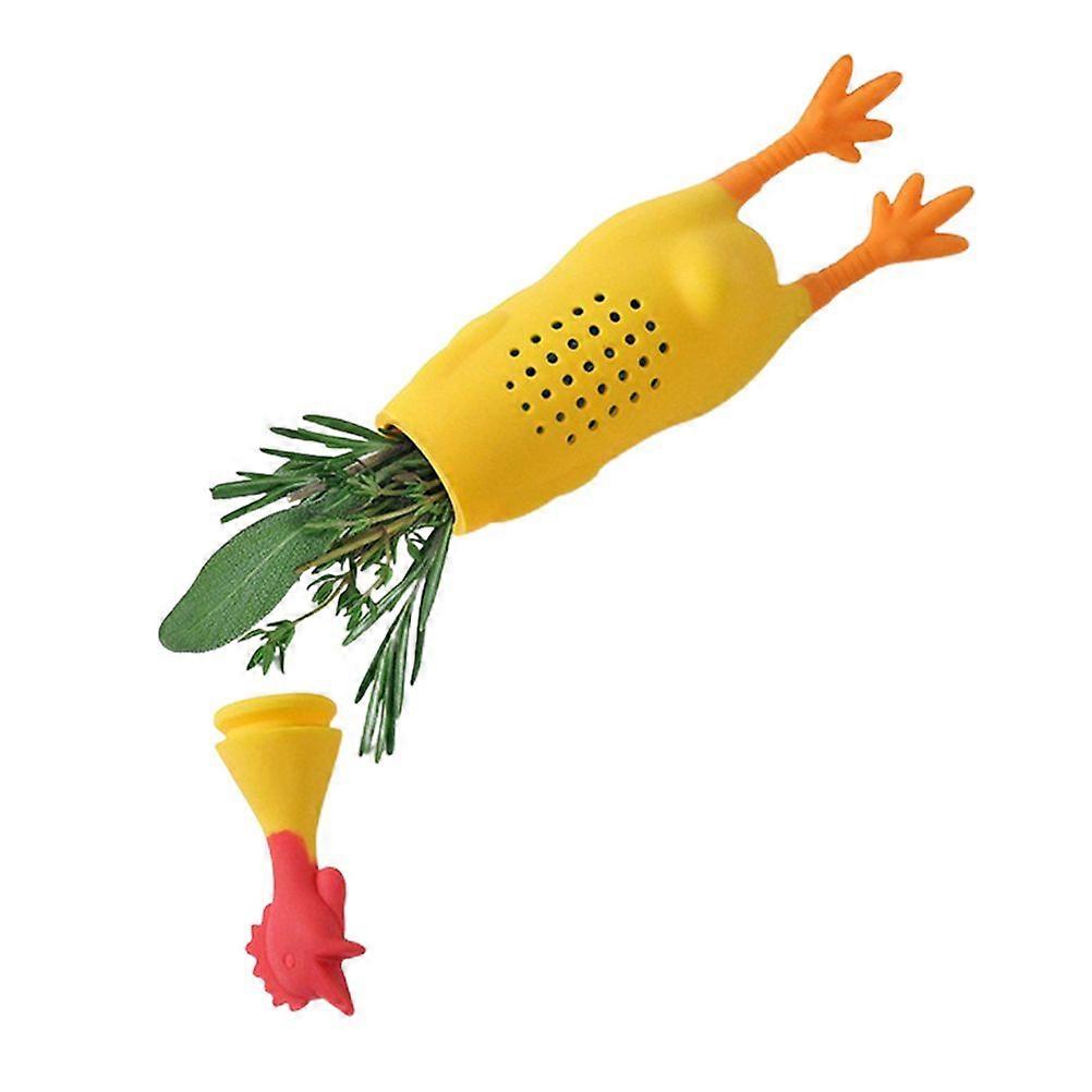 Kitchen Tools Gadgets Silicone Screaming Chicken Spice Box Seasoning Container Spice Bag