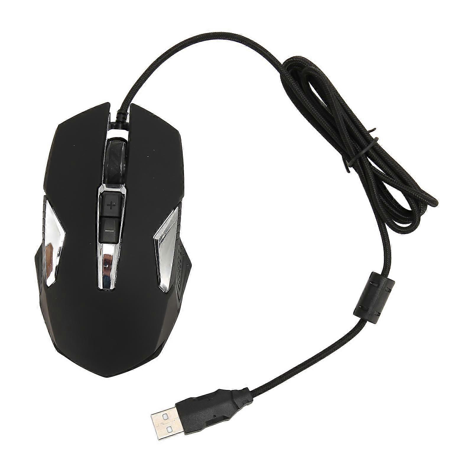 RGB Gaming Mouse 7200 DPI Wired Optical Mouse with Programmable Buttons and Backlight