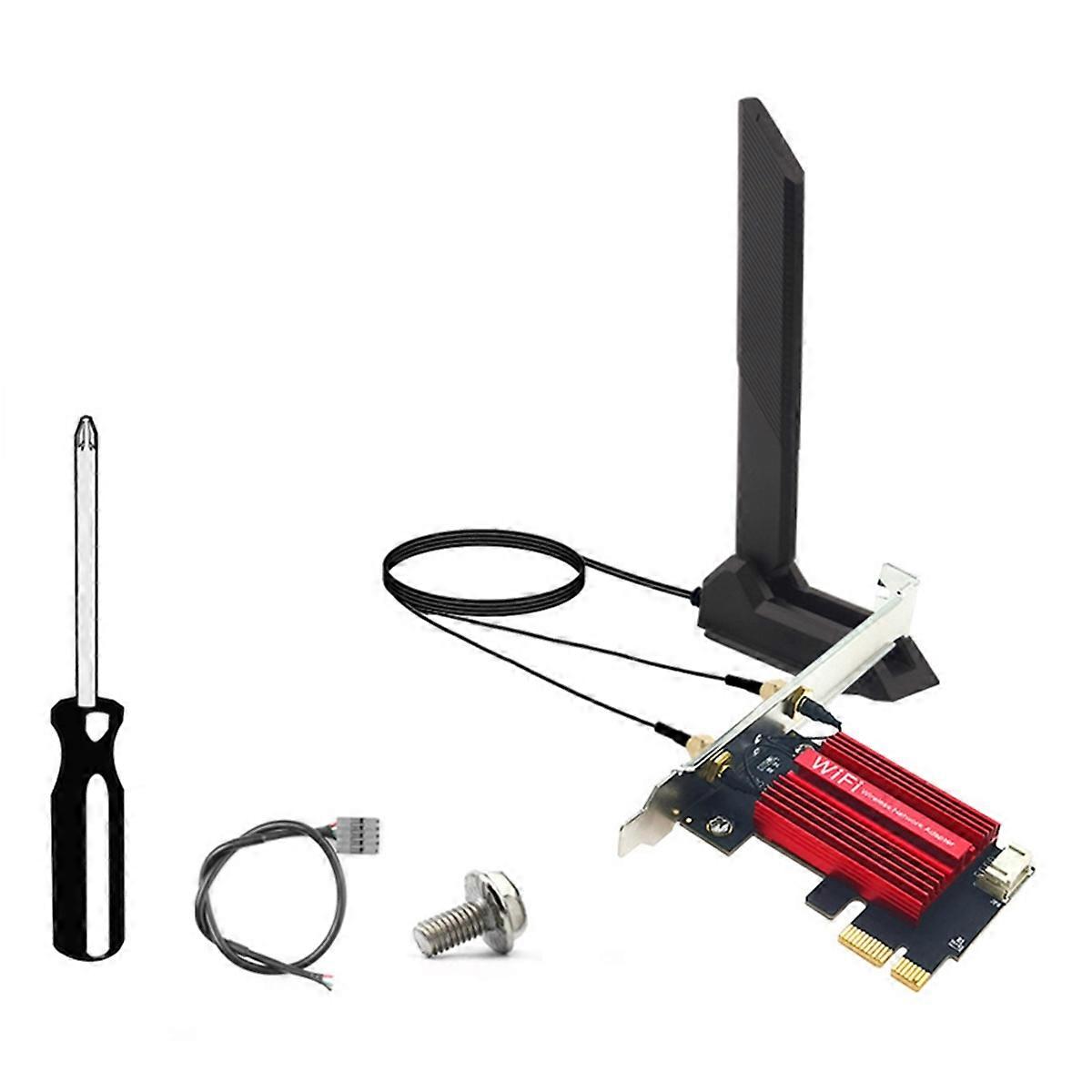 BE200 WiFi 7 PCI-E Adapter Karte Tri Band 2,4G/5G/6GHz 8874Mbps BT5.4 Desktop Wireless Netzwerkadapter für Win10/11 B