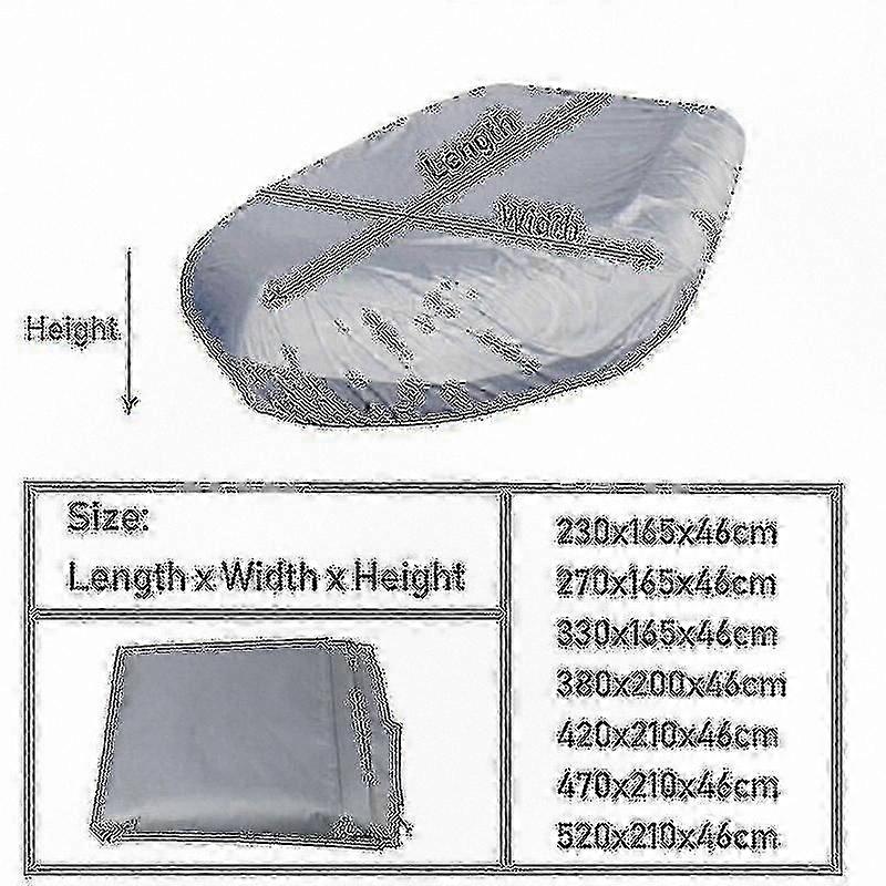 UV-Resistant V-Shaped Cover for Inflatable Boats with Waterproof and Dustproof Features for Kayak Marine Use