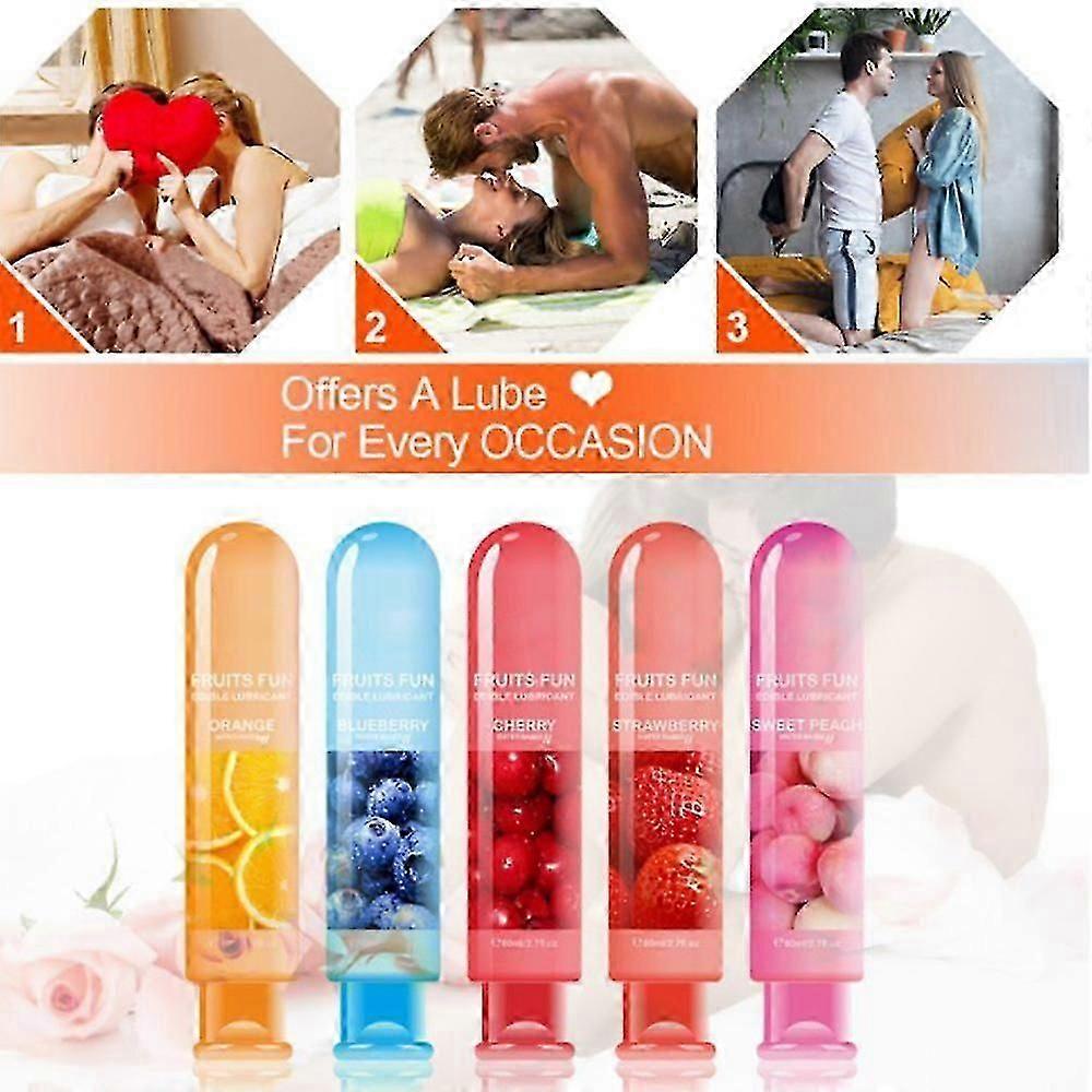 80ml Flavoured Lubricant for Enhanced Intimacy, Water-Based and Gentle on Skin
