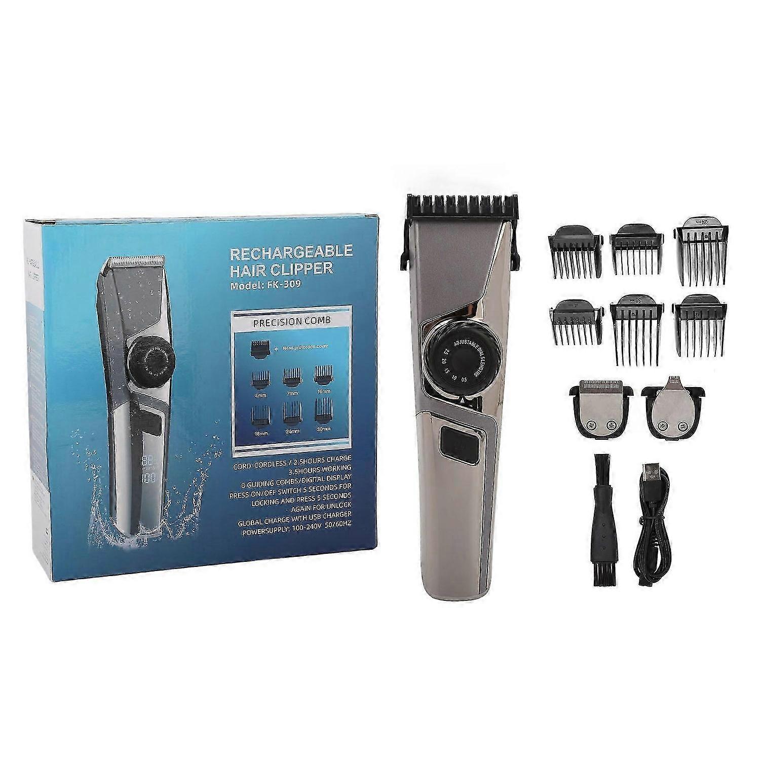 2025 Latest Model Electric Hair Cutter Clipper Multifunctional Digital Display...