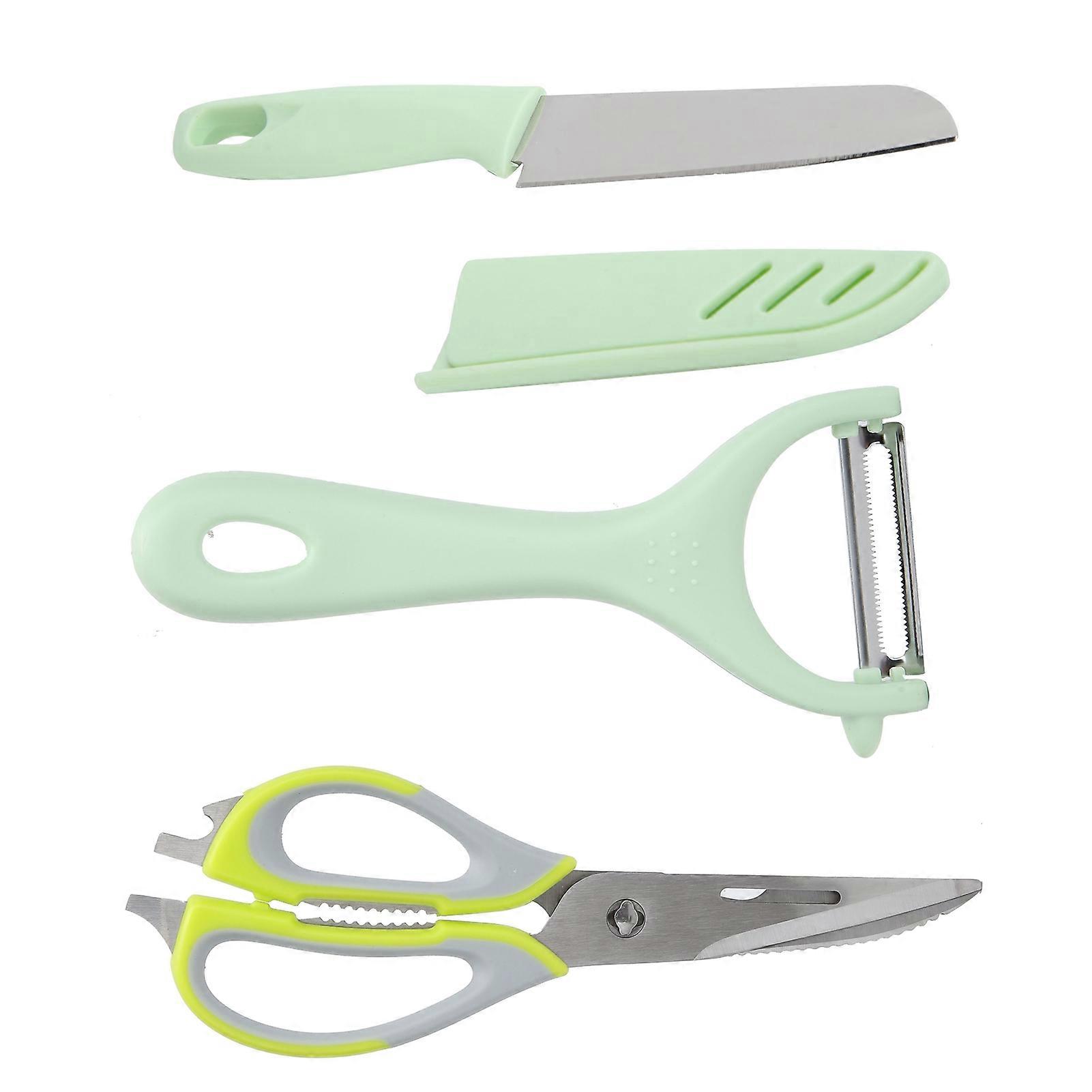 Multifunctional Kitchen Scissors Set 22.7x7.7cm Green Stainless Steel