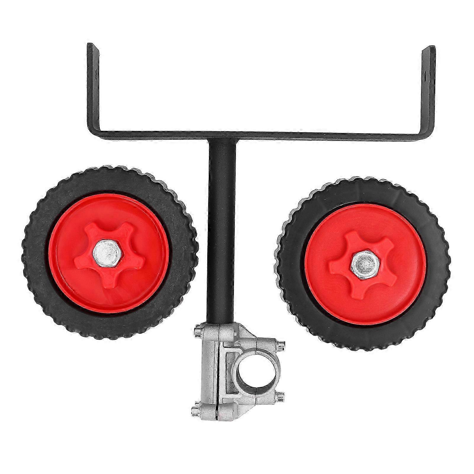 2025 Mower Support Wheel Adjustable Height Auxiliary Wheels for 26mm Tube Grass Cutter Gas String Trimmer