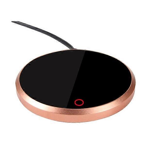 Constant Temperature Base, To Keep Warm Coaster Electric Heating Tea Set(golden)