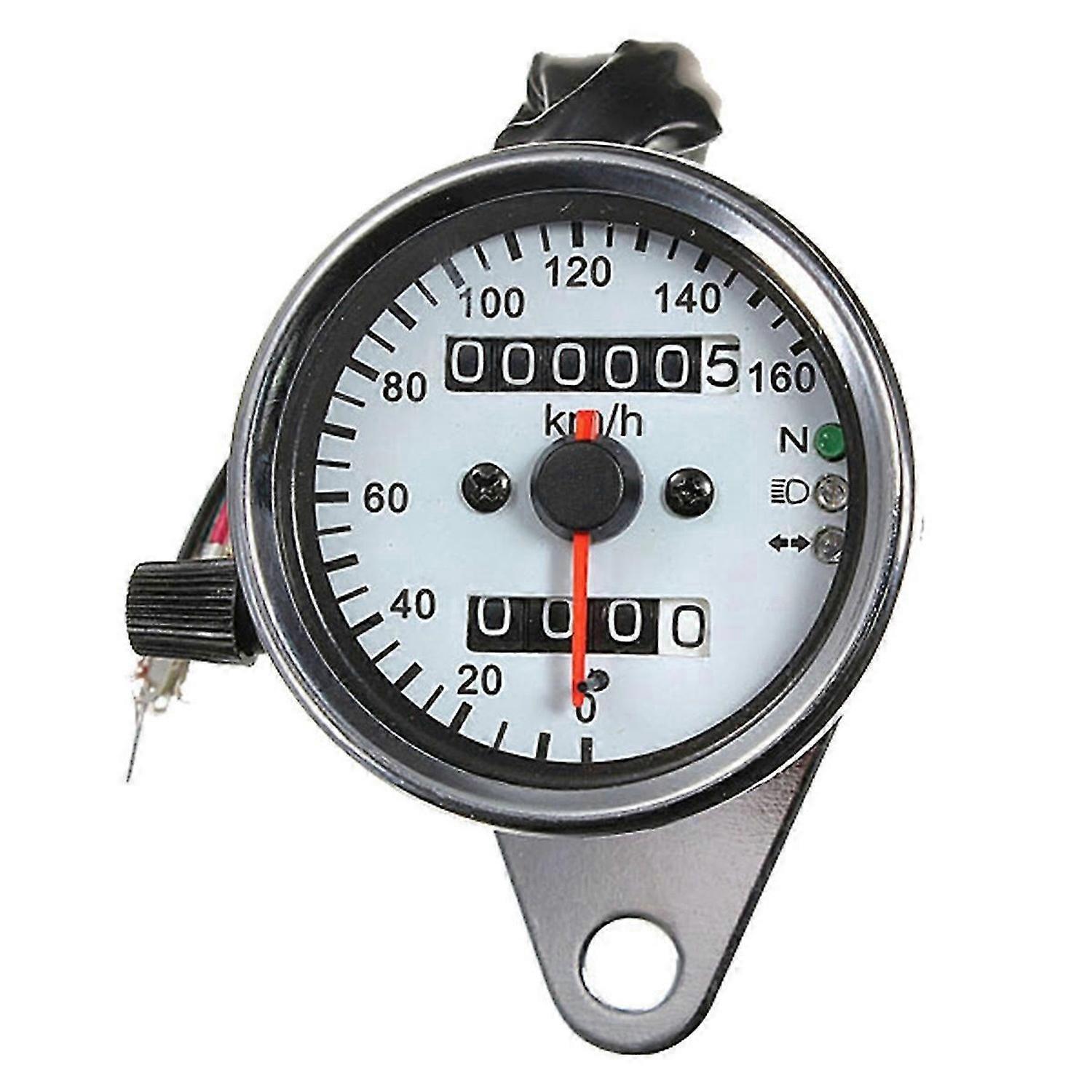 Motorcycle Universal 12V LCD Speedometer Odometer Gauge Dual Purpose