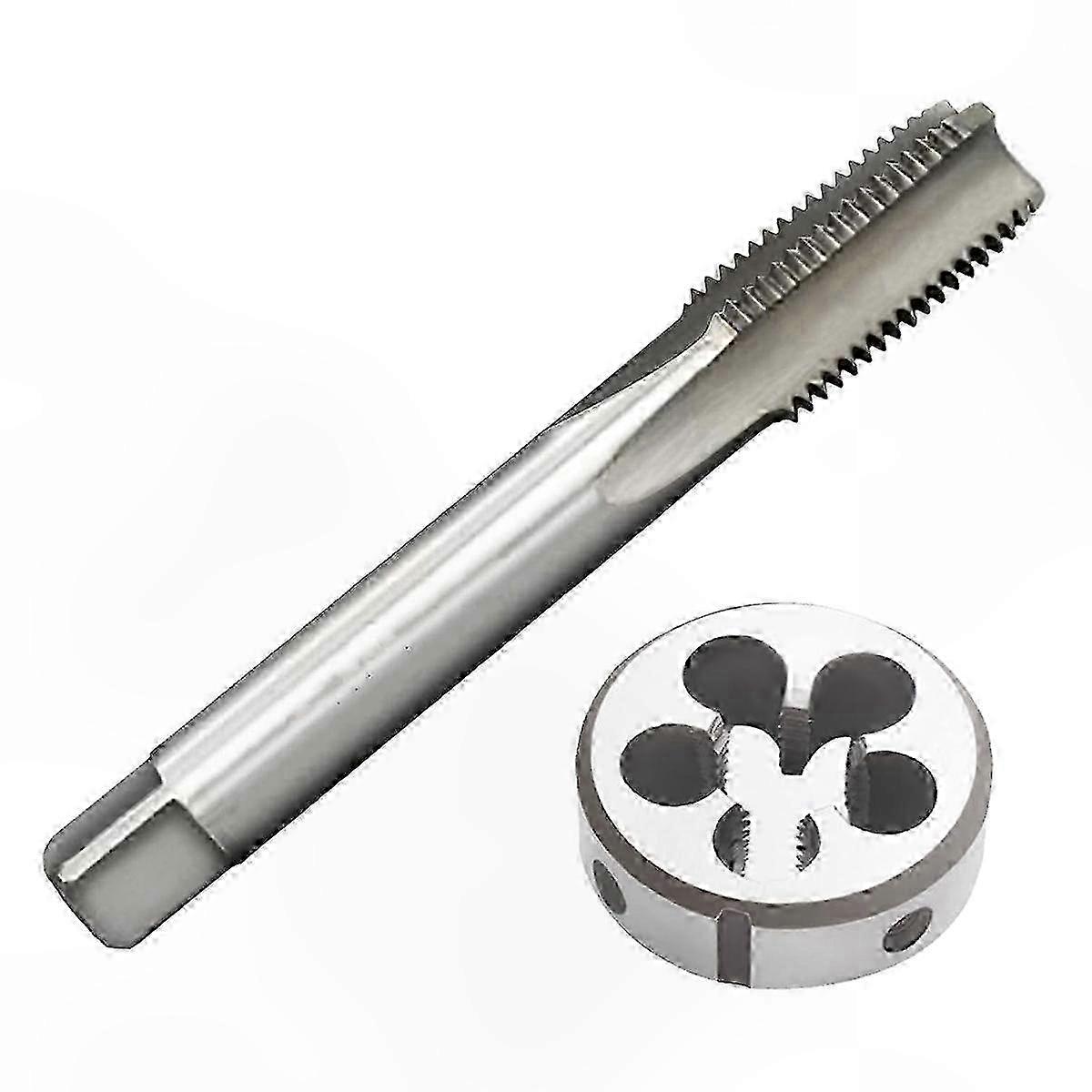 Metric Tap and Die Set, M14 X 1.5mm Thread Tool Kit, High-Speed Steel Round Tap