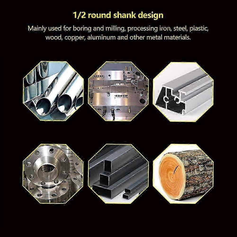 Other Drill Bit 1/2 Twist Drill Bit, High Speed Steel Countersink Drill Bits Straight Leg Drilling for Metal Wood (26mm)