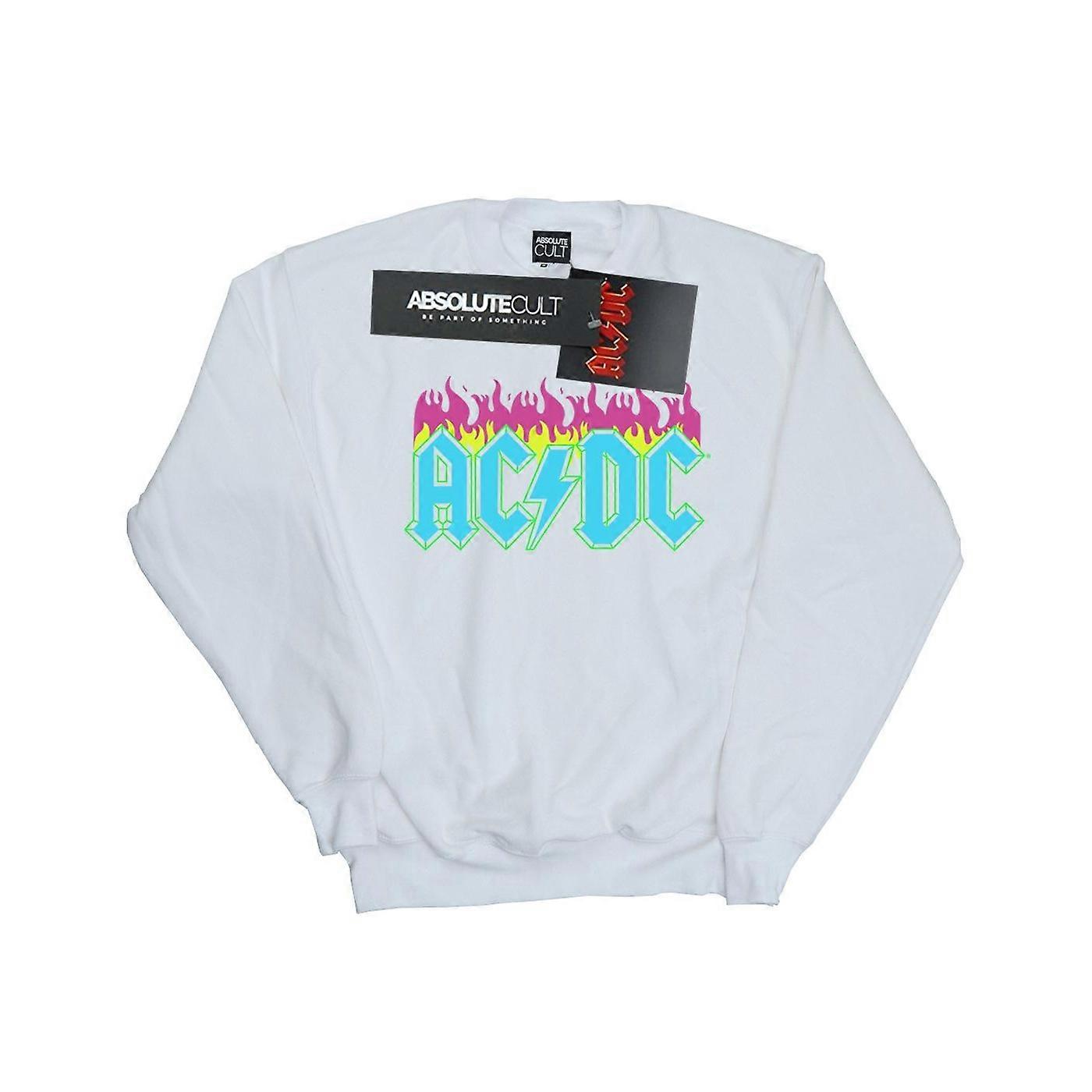 AC/DC Neon Flames sweatshirt voor dames/dames