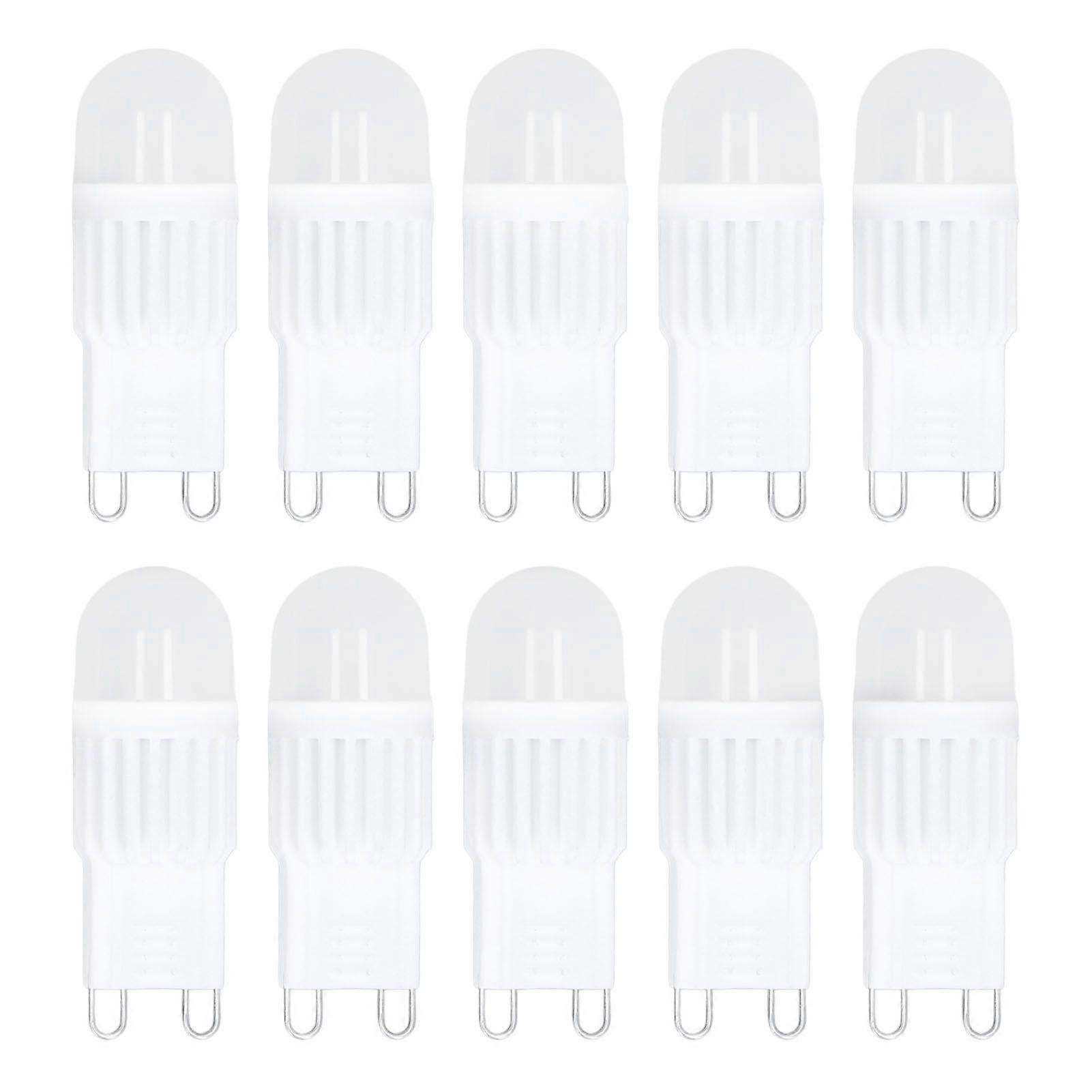 10pcs G9 Bulb Dimmable 2W 500lm G9 LED Bulb 30W Halogen Equivalent for Chandelier Ceiling Light Wall Lamp 220V
