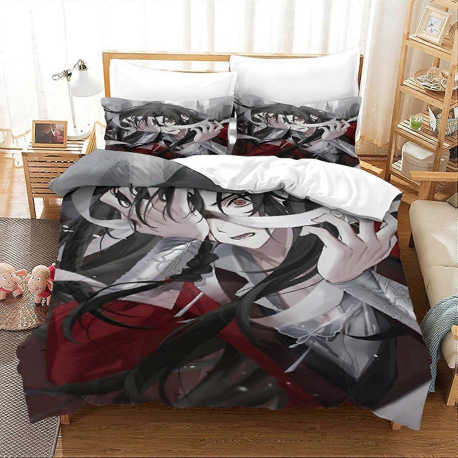 Heaven Official's Blessing Duvet Cover Comforter Covers Quilt Cover for Teens And Adults 3D Print Bedding Set with Pillow Cases Soft Microfiber with Z