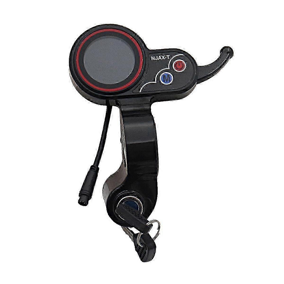 For NJAX-T Throttle LCD Display Meter with Key Switch Lock Speed Adjustable Accelerator 6 Pin Elect Edition B