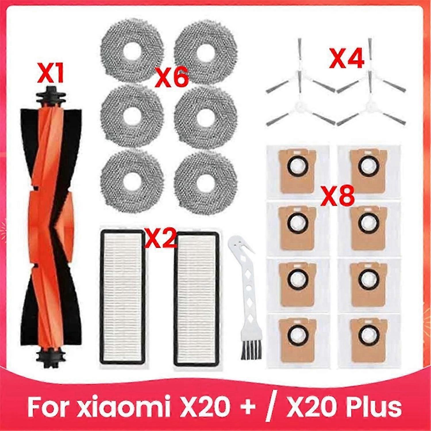 Dust Bag Mop Cloth Main Side Brush Hepa Filter for Xiaomi Robot