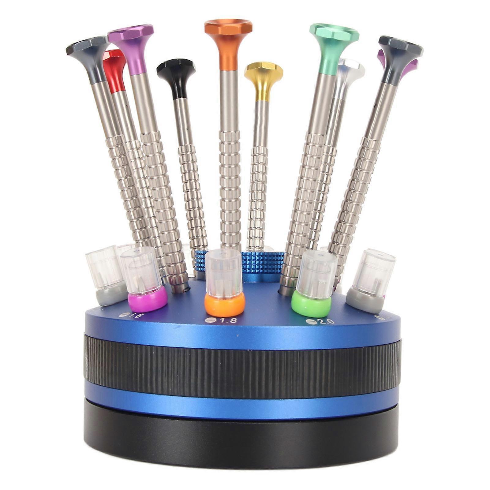 High Precision Stainless Steel Watch Screwdriver Set with Base