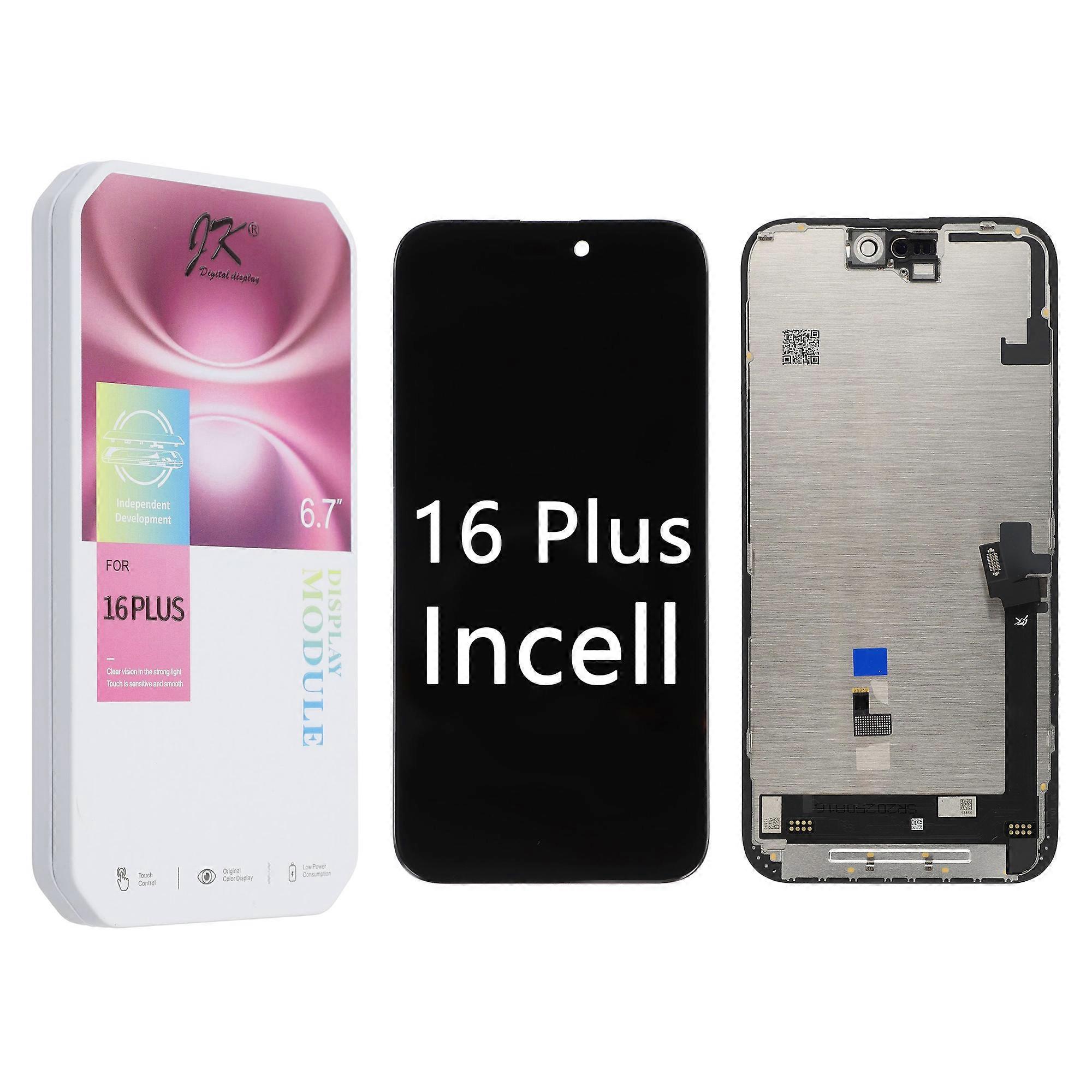 TKdaddy For iPhone 16 Plus Grade C LCD Screen and Digitizer Assembly Part (JK Incell Technology) (Without Logo)