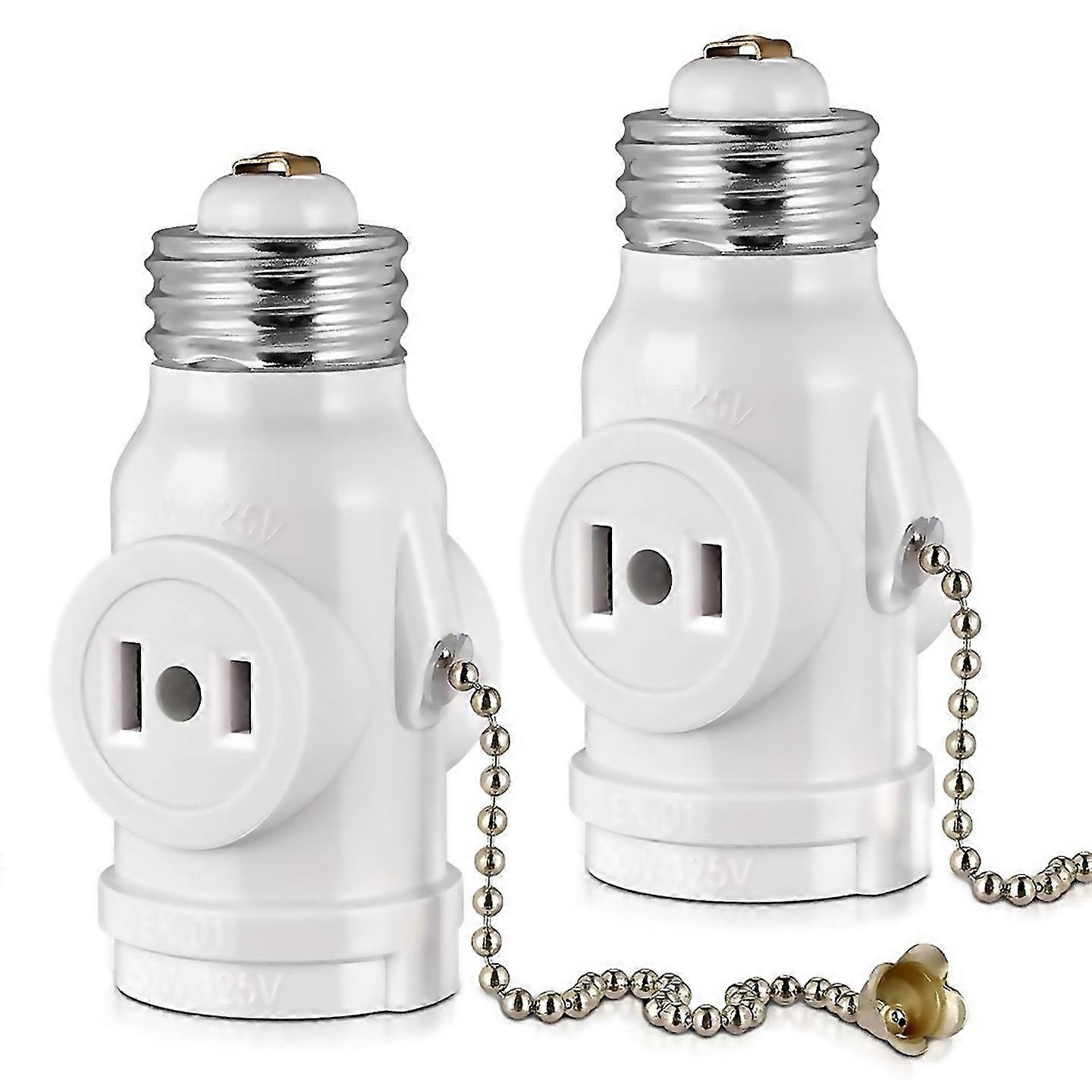 For 2 Outlet Light Socket Adaptere26 Bulb Socket To Outlet Splitter
