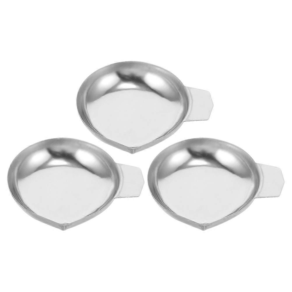 Diamond Scale Pan Stainless Steel for Accurate Weighing 6Pcs Set