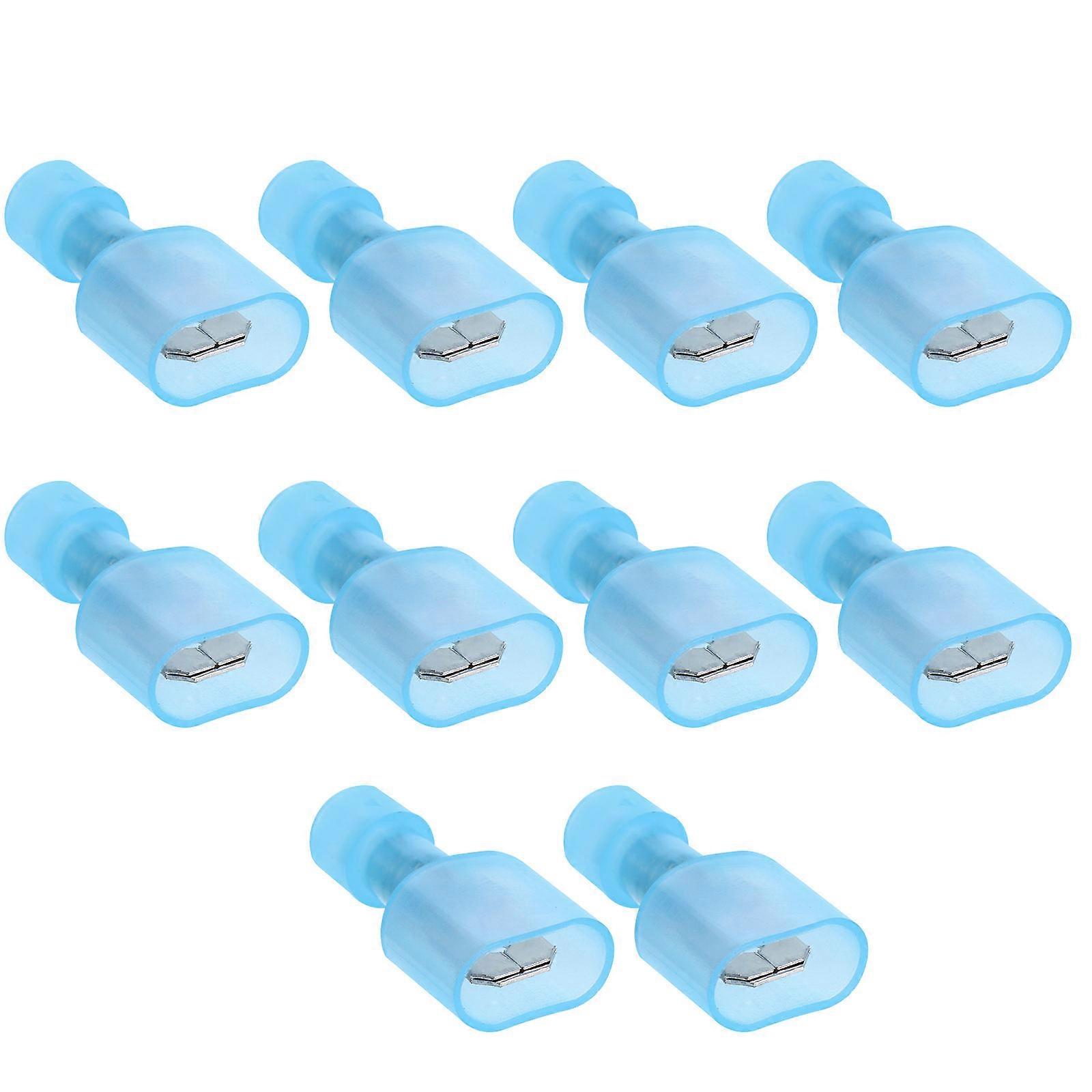 Insulated Nylon Insert Tab Connector for Electrical Wire 150Pcs Blue Spade